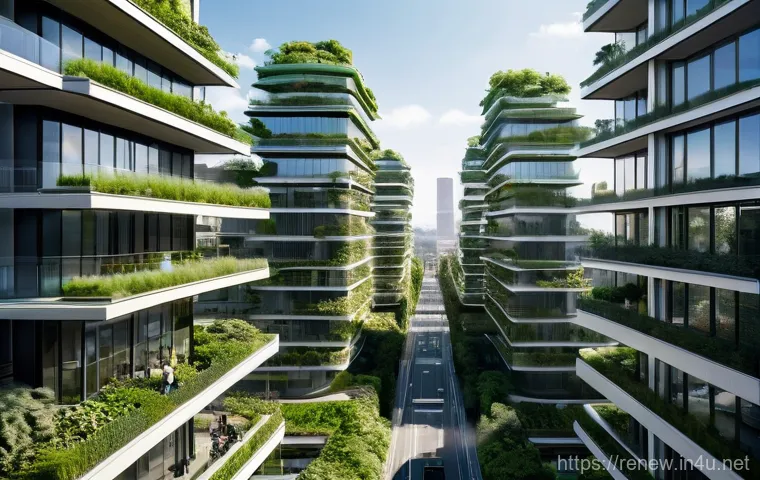 신재생에너지발전설비 성공적인 커리어 개발 - **Prompt 1: Sustainable Urban Future with Zero-Energy Buildings**
A wide-angle shot of a futuris...